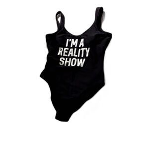 No Boundaries Swim  "Ima reality  show" Black Swimsuit Size: M  (7-9) one piece